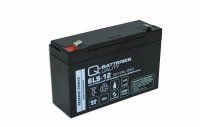 Q-Batteries 6LS-12 | 6V 12Ah Blei-Vlies Akku / AGM VRLA...