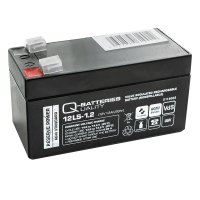 Q-Batteries 12LS-1.2 | 12V 1,2Ah Blei-Vlies Akku / AGM VRLA mit VdS
