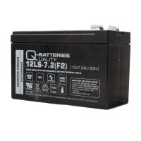 Q-Batteries 12LS-7.2 F2 | 12V 7,2Ah Blei-Vlies-Akku / AGM VRLA mit VdS G112070