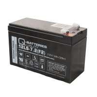 Q-Batteries 12LS-7.2 F2 | 12V 7,2Ah Blei-Vlies-Akku / AGM VRLA mit VdS G112070