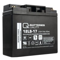 Q-Batteries 12LS-17 | 12V 17Ah Blei-Vlies-Akku / AGM VRLA...