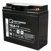 Q-Batteries 12LS-17 | 12V 17Ah Blei-Vlies-Akku / AGM VRLA mit VdS