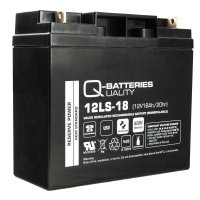 Q-Batteries 12LS-18 | 12V 18Ah Blei-Vlies-Akku / AGM VRLA...