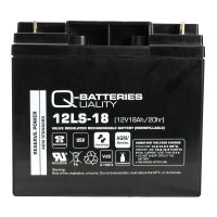 Q-Batteries 12LS-18 | 12V 18Ah Blei-Vlies-Akku / AGM VRLA mit VdS