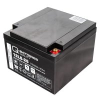 Q-Batteries 12LS-26 | 12V 26Ah Blei-Vlies-Akku / AGM VRLA mit VdS
