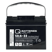 Q-Batteries 12LS-33 | 12V 35Ah Blei Akku Standard-Typ AGM...