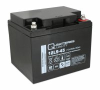 Q-Batteries 12LS-45 | 12V 45Ah Blei-Vlies-Akku / AGM VRLA mit VdS