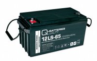 Q-Batteries 12LS-65 | 12V 65Ah Blei-Vlies-Akku / AGM VRLA...