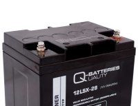 Q-Batteries 12LSX-28 | 12V 28Ah Blei-Vlies-Akku / AGM 10 Jahre