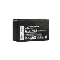 Q-Batteries 12LS-7 F2 | 12V 7Ah Blei-Vlies-Akku / AGM VRLA mit VdS G118004
