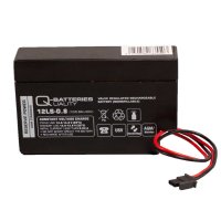 Q-Batteries 12LS-0.8 | 12V 0,8Ah AGM Blei-Vlies Akku für Heim & Haus Rolladen