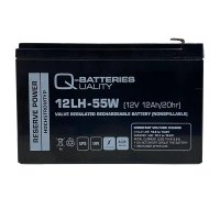 Q-Batteries 12LH-55W | 12V 12Ah Blei-Vlies-Akku AGM VRLA Hochstrom USV