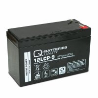 Q-Batteries 12LCP-9 | 12V 9Ah F1 Blei Akku Zyklentyp AGM...