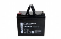 Q-Batteries 12LCP-36 | 12V 36Ah Blei Akku Zyklentyp AGM...