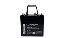 Q-Batteries 12LCP-56 | 12V 56Ah Blei Akku Zyklentyp AGM...