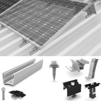 K2 Systems MultiRail CSM Set S-Dome 6 auf Trapez...